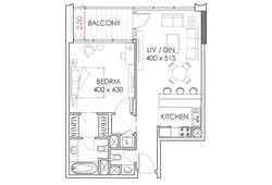 1 bedroom apartment